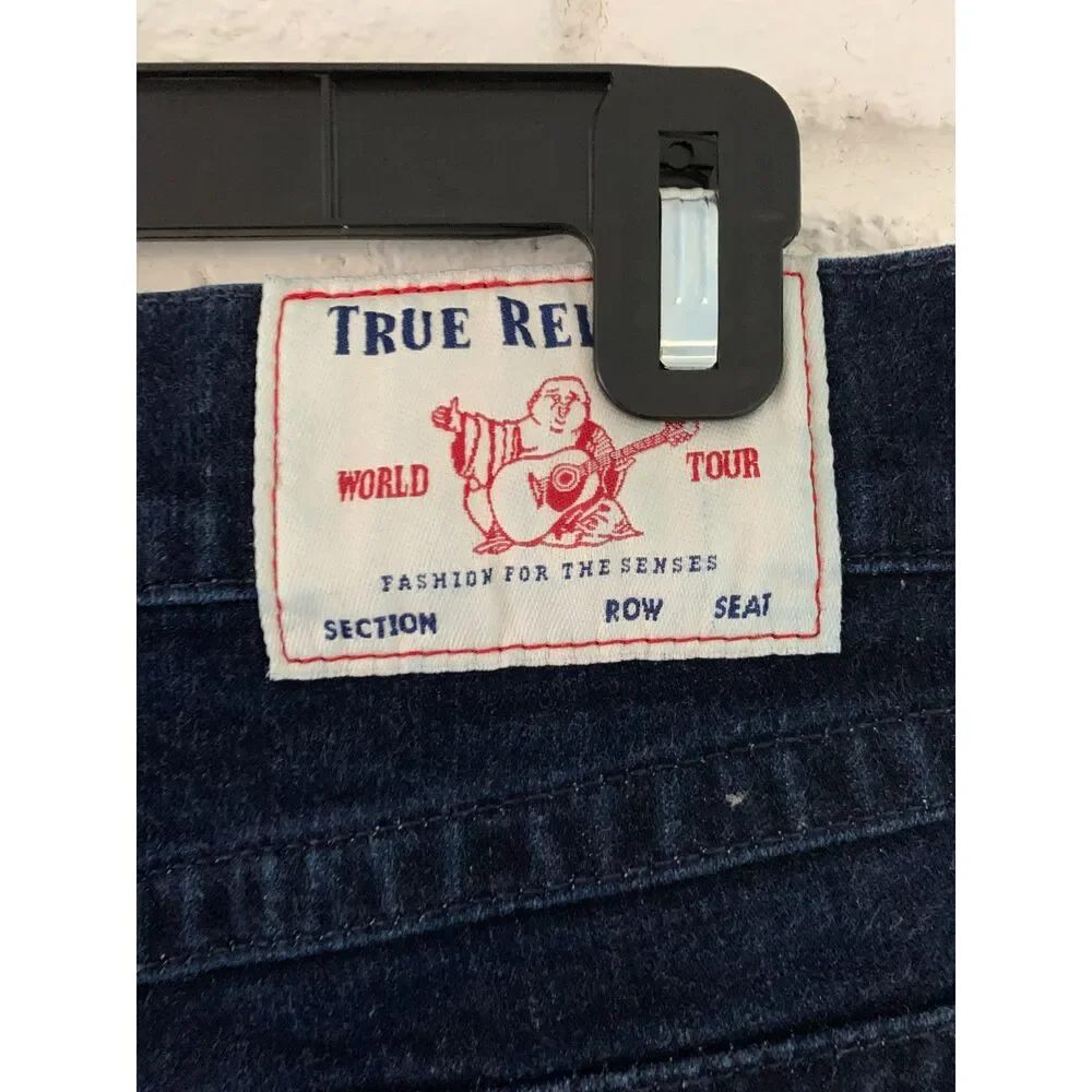 True Religion Rocco Flap Skinny Jean 30 x 34 measured 31x33